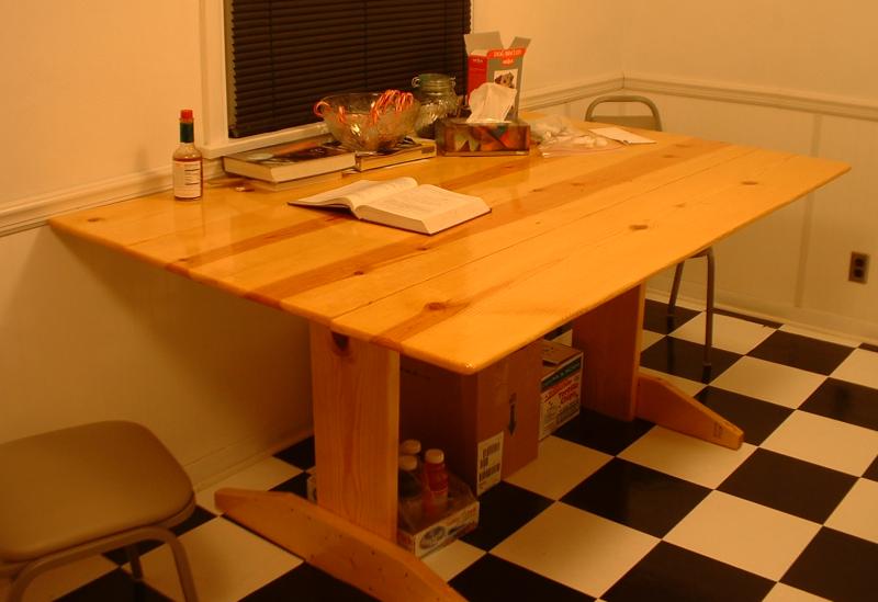 large wood table